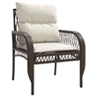 vidaXL 4 Piece Patio Sofa Set in White/Brown/Cream