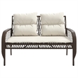 vidaXL 4 Piece Patio Sofa Set in White/Brown/Cream