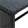 vidaXL 4 Piece Steel Lounge Set in Black