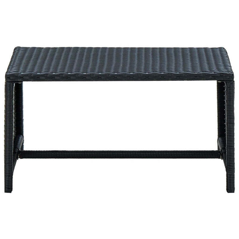 vidaXL 4 Piece Steel Lounge Set in Black