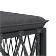 vidaXL 3 Piece Steel Garden Lounge Set in Anthracite