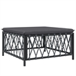 vidaXL 4 Piece Steel Small Lounge Set in Gray/Anthracite