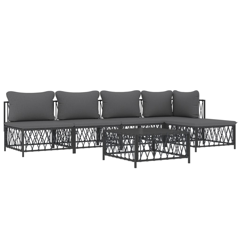 vidaXL Steel Garden Lounge Set in Anthracite