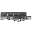 vidaXL Steel Garden Lounge Set in Anthracite