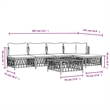 vidaXL Steel Garden Lounge Set in Anthracite
