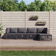 vidaXL 5 Piece Steel Garden Lounge Set in Anthracite