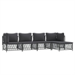 vidaXL 5 Piece Steel Garden Lounge Set in Anthracite