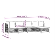 vidaXL 5 Piece Steel Garden Lounge Set in Anthracite