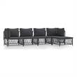 vidaXL 5 Piece Steel Garden Lounge Set in Anthracite