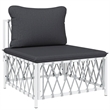 vidaXL 6 Piece Steel Garden Lounge Set in White