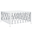vidaXL 6 Piece Steel Garden Lounge Set in White