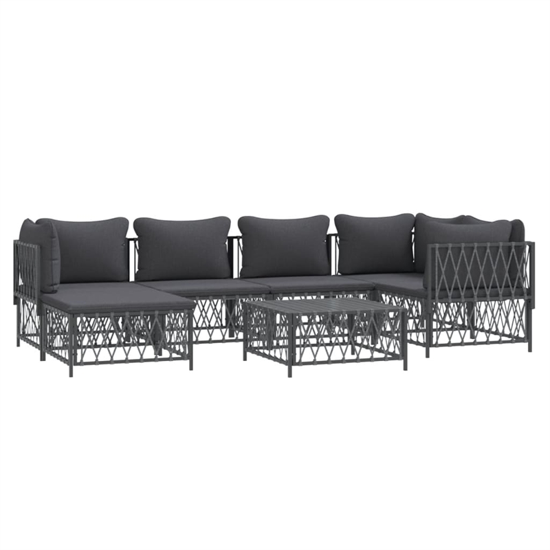 vidaXL Steel Garden Lounge Set in Anthracite