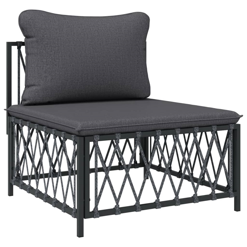 vidaXL Steel Garden Lounge Set in Anthracite