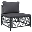 vidaXL Steel Garden Lounge Set in Anthracite