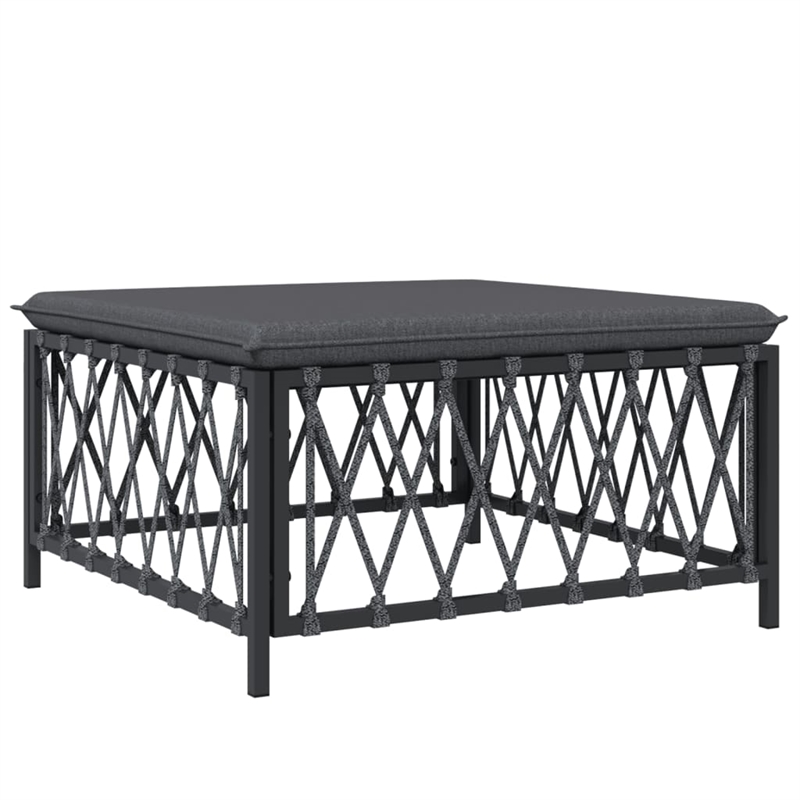 vidaXL 6 Piece Steel Garden Lounge Set in Anthracite