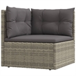vidaXL 7 Piece Steel Large Garden Lounge Set in Gray