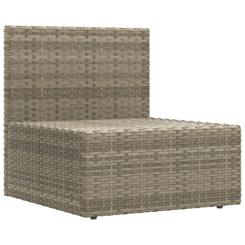 vidaXL 7 Piece Steel Large Garden Lounge Set in Gray