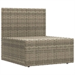 vidaXL 7 Piece Steel Large Garden Lounge Set in Gray