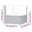 vidaXL 7 Piece Steel Large Garden Lounge Set in Gray