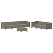 vidaXL 8 Piece Steel Garden Lounge Set in Gray