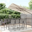 vidaXL 11 Piece Steel Bar Set in Gray