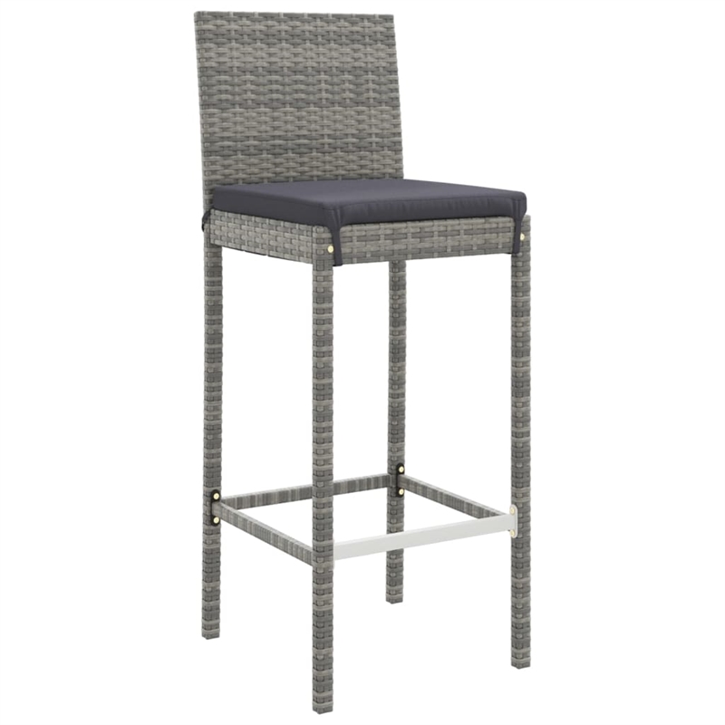 vidaXL 11 Piece Steel Bar Set in Gray