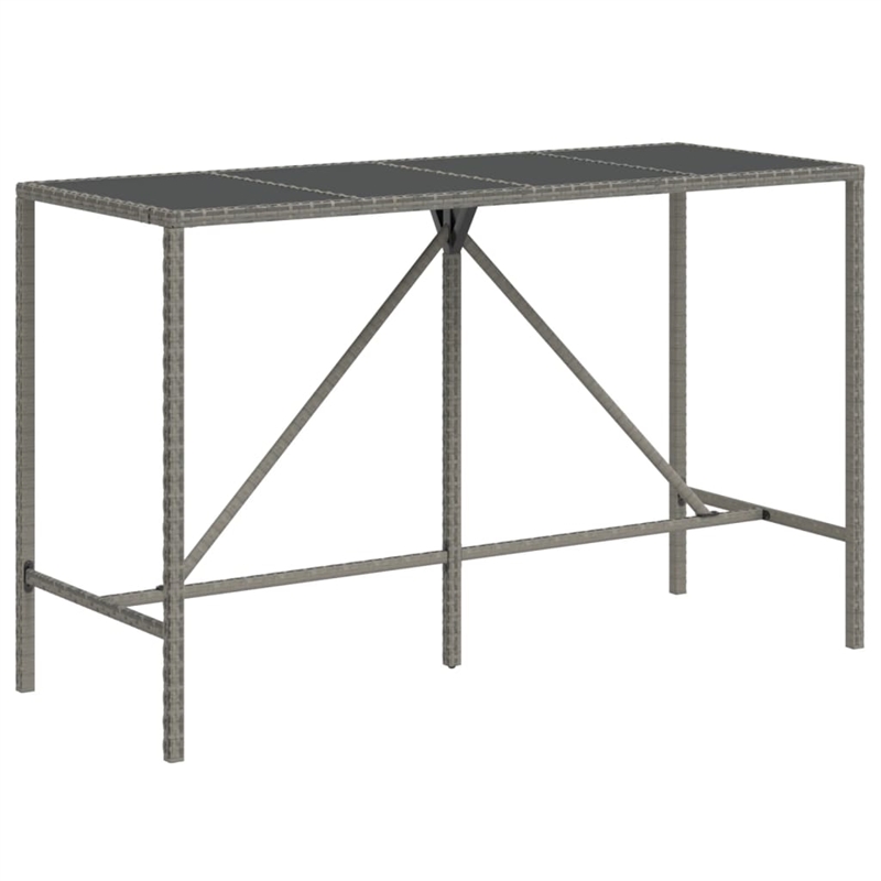 vidaXL 11 Piece Steel Bar Set in Gray