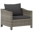 vidaXL 7 Piece Steel Garden Lounge Set in Gray