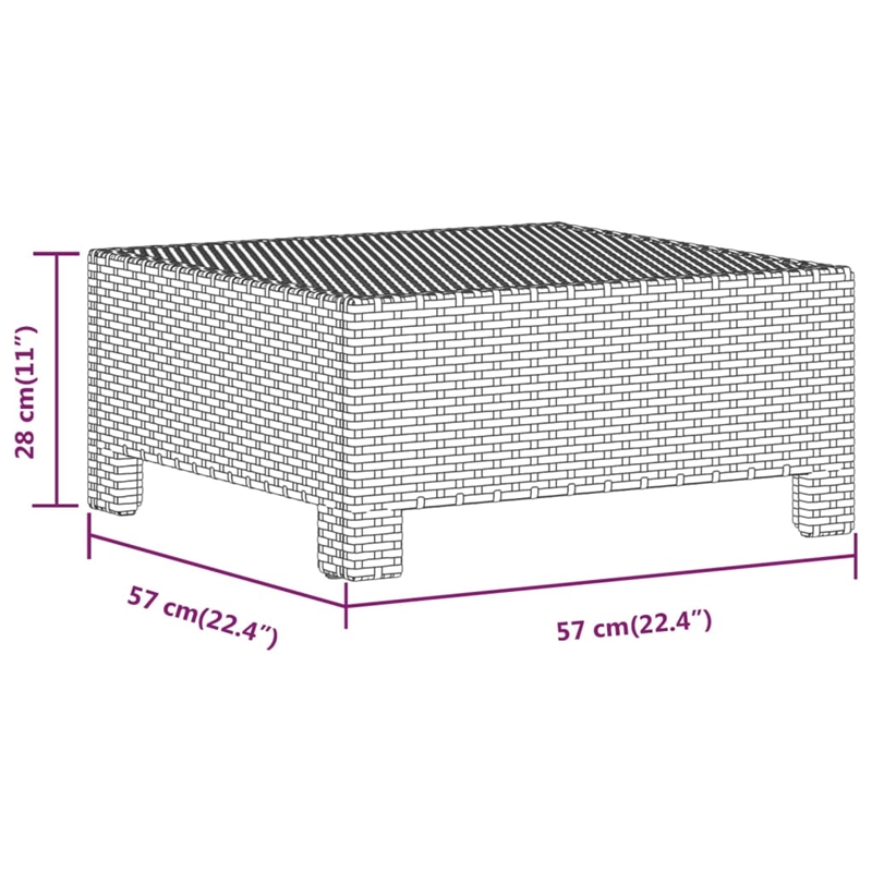vidaXL 9 Piece Steel Garden Lounge Set in Gray