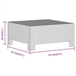 vidaXL 9 Piece Steel Garden Lounge Set in Gray