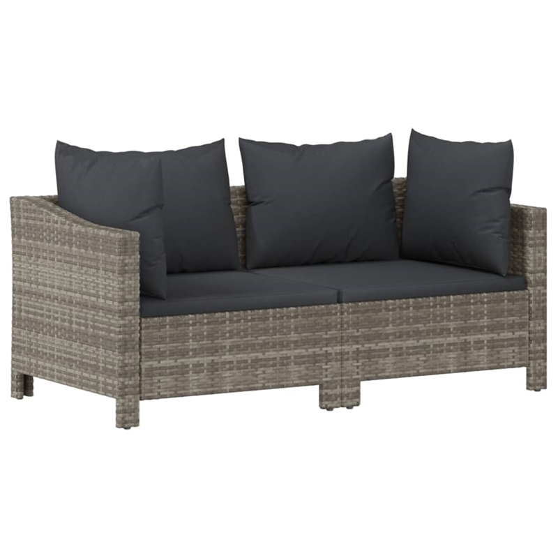 vidaXL 7 Piece Steel Garden Lounge Set in Gray