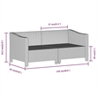 vidaXL 7 Piece Steel Garden Lounge Set in Gray