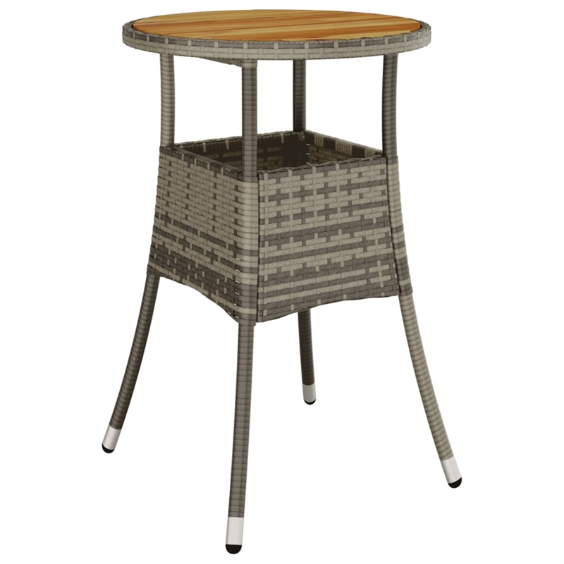 vidaXL 5 Piece Steel Bistro Set in Gray