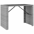 vidaXL 7 Piece Steel Bar Set in Gray