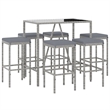 vidaXL Steel Bar Set in Black/Gray