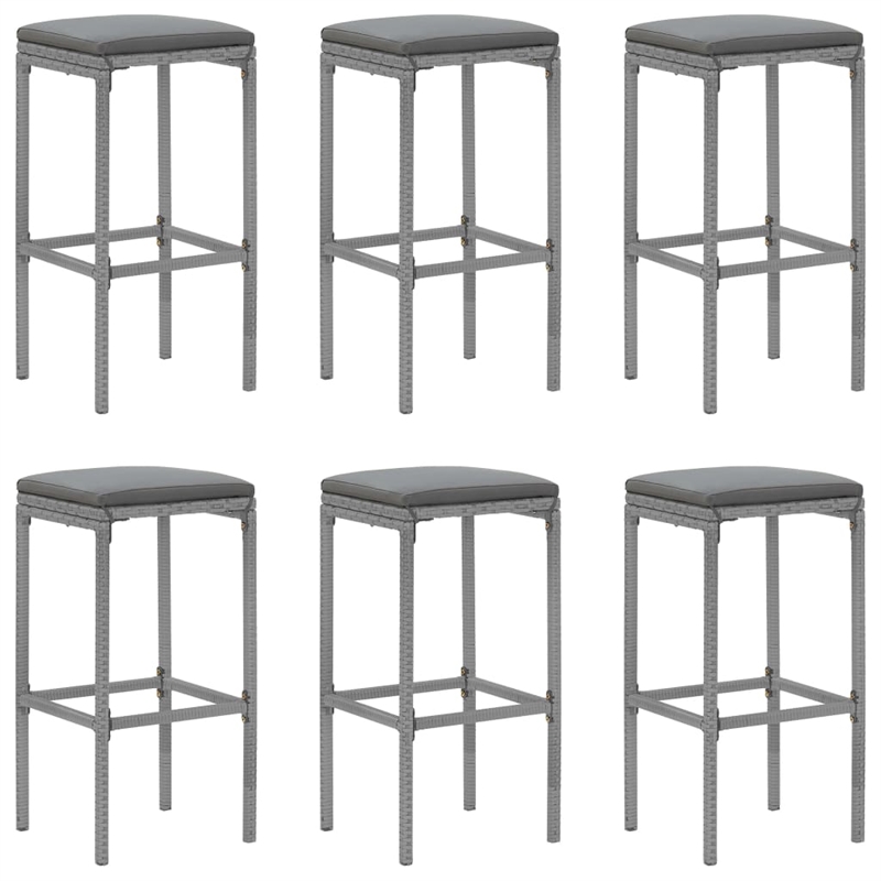 vidaXL Steel Bar Set in Black/Gray