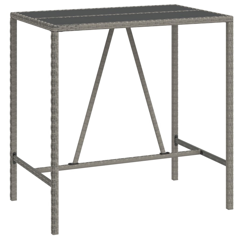 vidaXL Steel Bar Set in Black/Gray