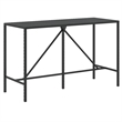 vidaXL 9 Piece Steel Bar Set in Black
