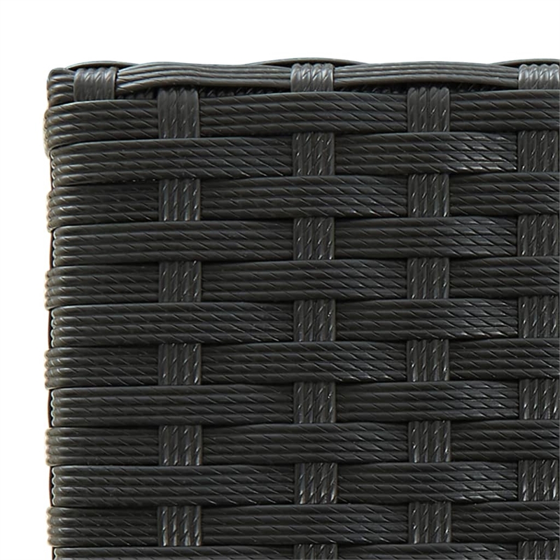 vidaXL 7 Piece Steel Bar Set in Black