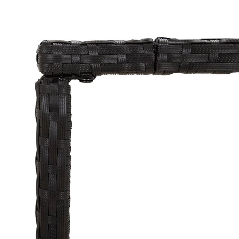 vidaXL 7 Piece Steel Bar Set in Black