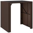 vidaXL 5 Piece Steel Bar Set in Black/Brown