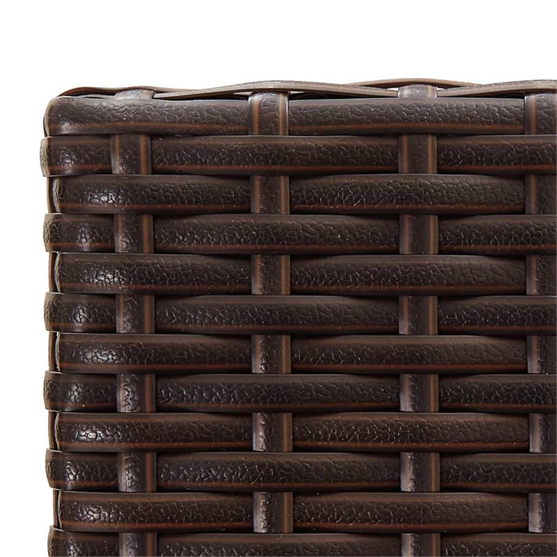 vidaXL 5 Piece Steel Bar Set in Black/Brown
