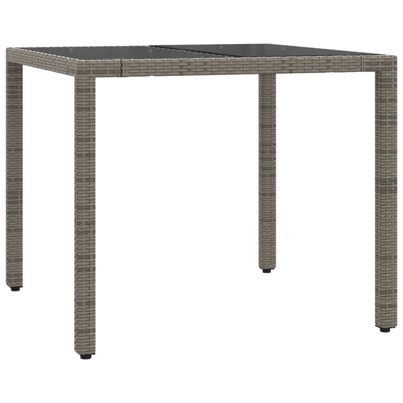 vidaXL 3 Piece Steel Bistro Set in Gray