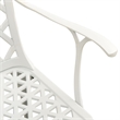 vidaXL Aluminum Medium Furniture Set in White