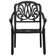 vidaXL Aluminum Medium Bistro Set in Black