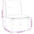 vidaXL Garden Lounge Set in Black/Gray
