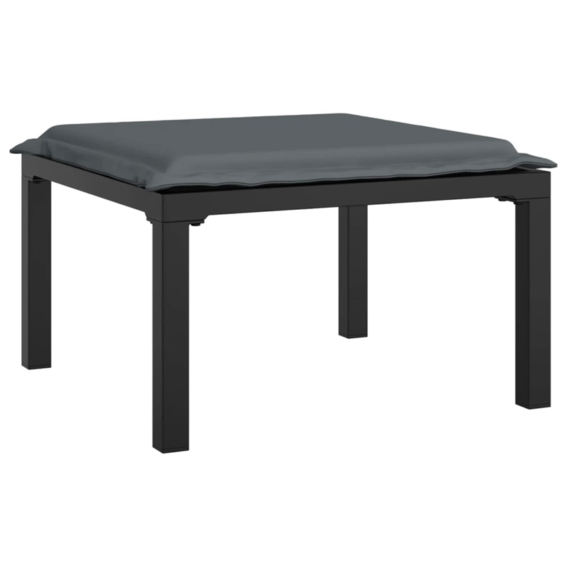 vidaXL Garden Lounge Set in Black/Gray