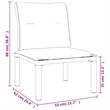 vidaXL 5 Piece Garden Lounge Set in Black/Gray