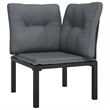 vidaXL 5 Piece Garden Lounge Set in Black/Gray