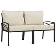 vidaXL 7 Piece Steel Lounge Set in Black